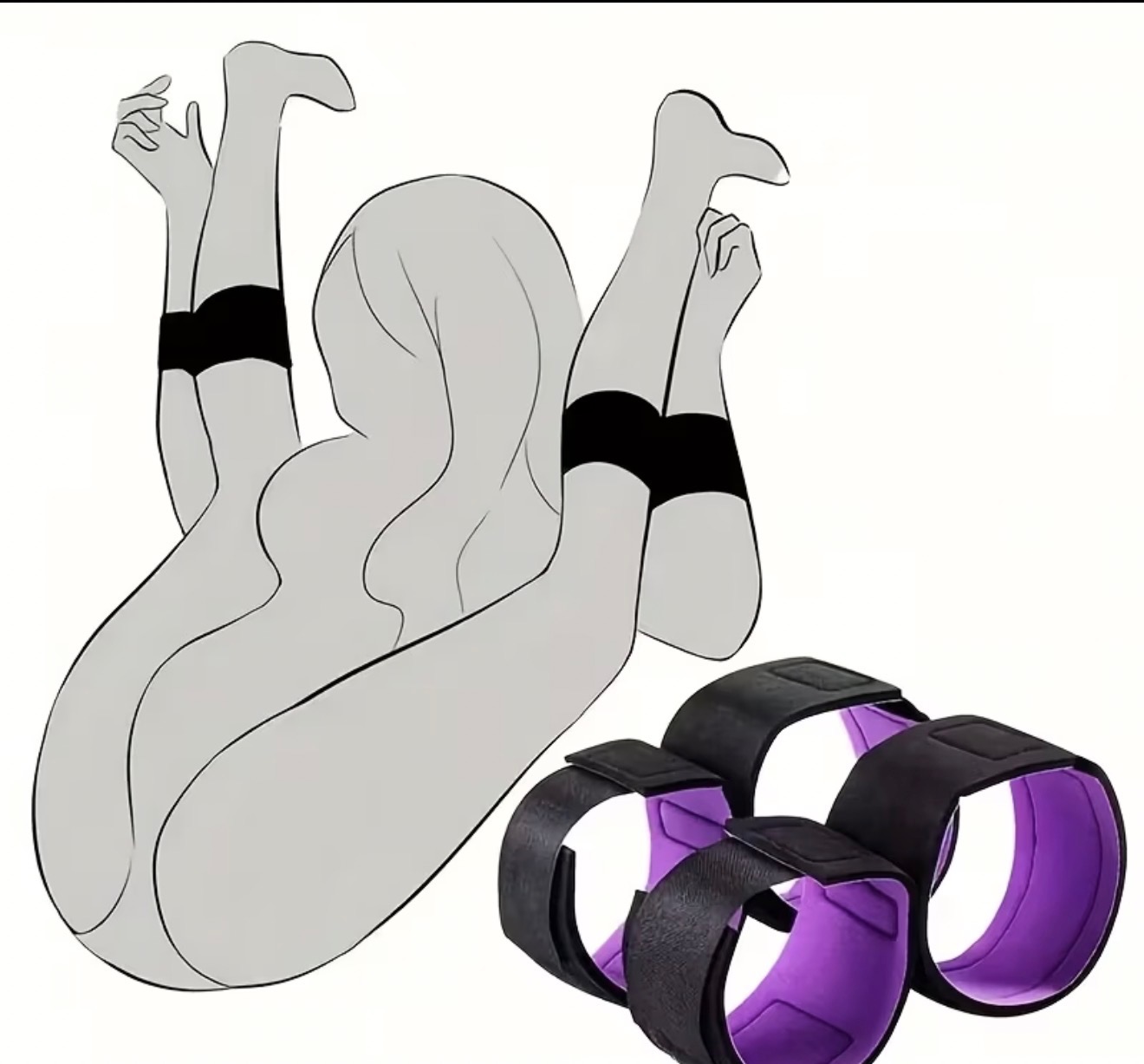 Adjustable Leg Positioning Strap Set