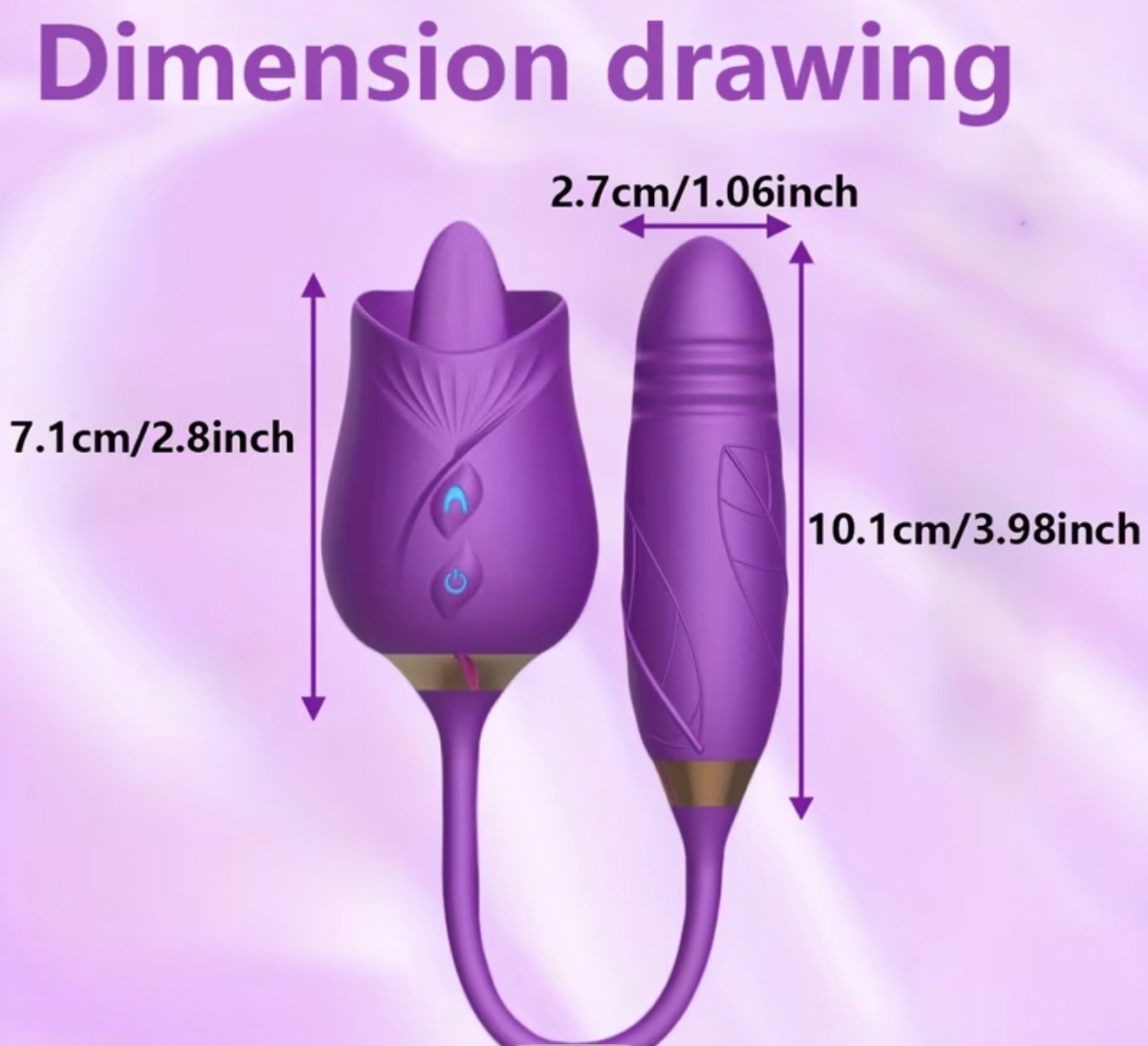 Dual Rose Vibrating Egg Stimulator
